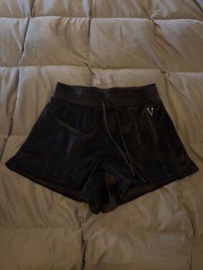 Women’s Victoria Secret Black Women's Velour Lounge Shorts